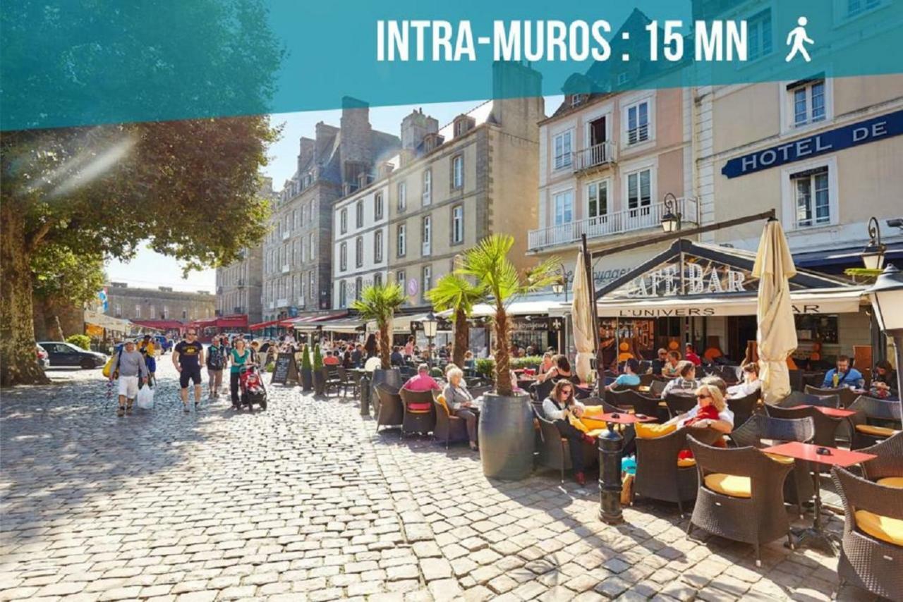Appartement Saint Malo Vue Sur Mer Et Sur Intra Muros, Ferry, Plage Et Commerces A 50 M Exterior foto